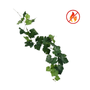 Brandsäker konstgjord vinranka med integrerat flamskydd (IFR)